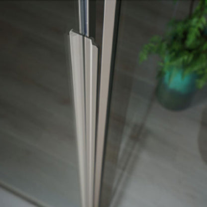 Box Doccia rettangolare 80x120 in cristallo da 6 mm e profilo minimale in alluminio colore Tortora. Versione Sinistra by CeramicStore | Lo specialista del tuo bagno