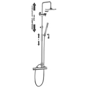 Colonna doccia regolabile Master Plus con doccia Birillo in ABS Paffoni - Cromato by CeramicStore | Lo specialista del tuo bagno