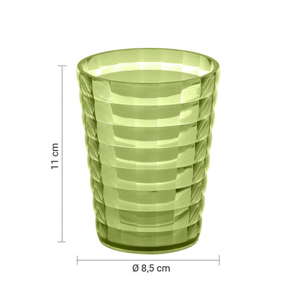 Portaspazzolini da appoggio Gedy serie Glady - Verde Acido