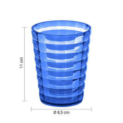 Portaspazzolini da appoggio Gedy serie Glady - Blu