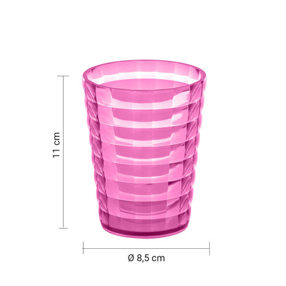 Portaspazzolini da appoggio Gedy serie Glady - Fucsia