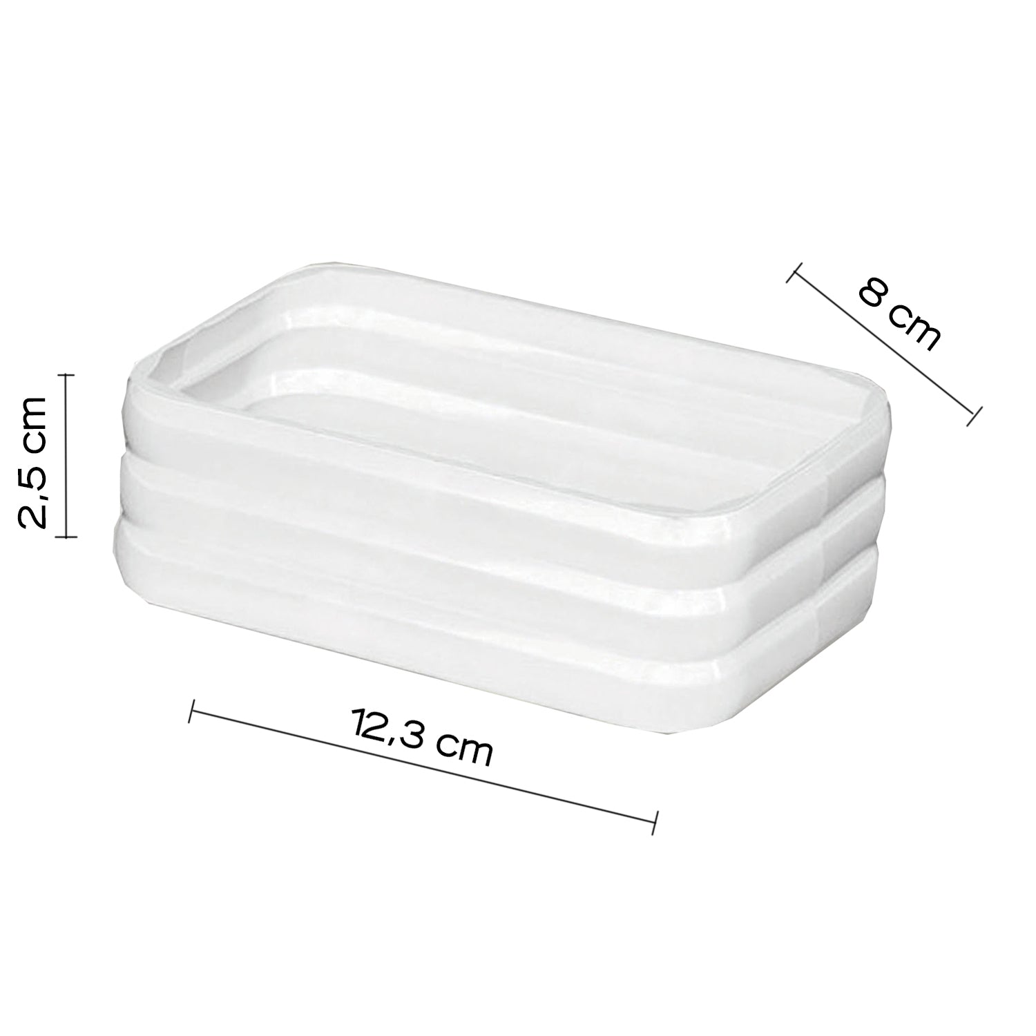 Portasapone da appoggio Gedy serie Glady - Bianco