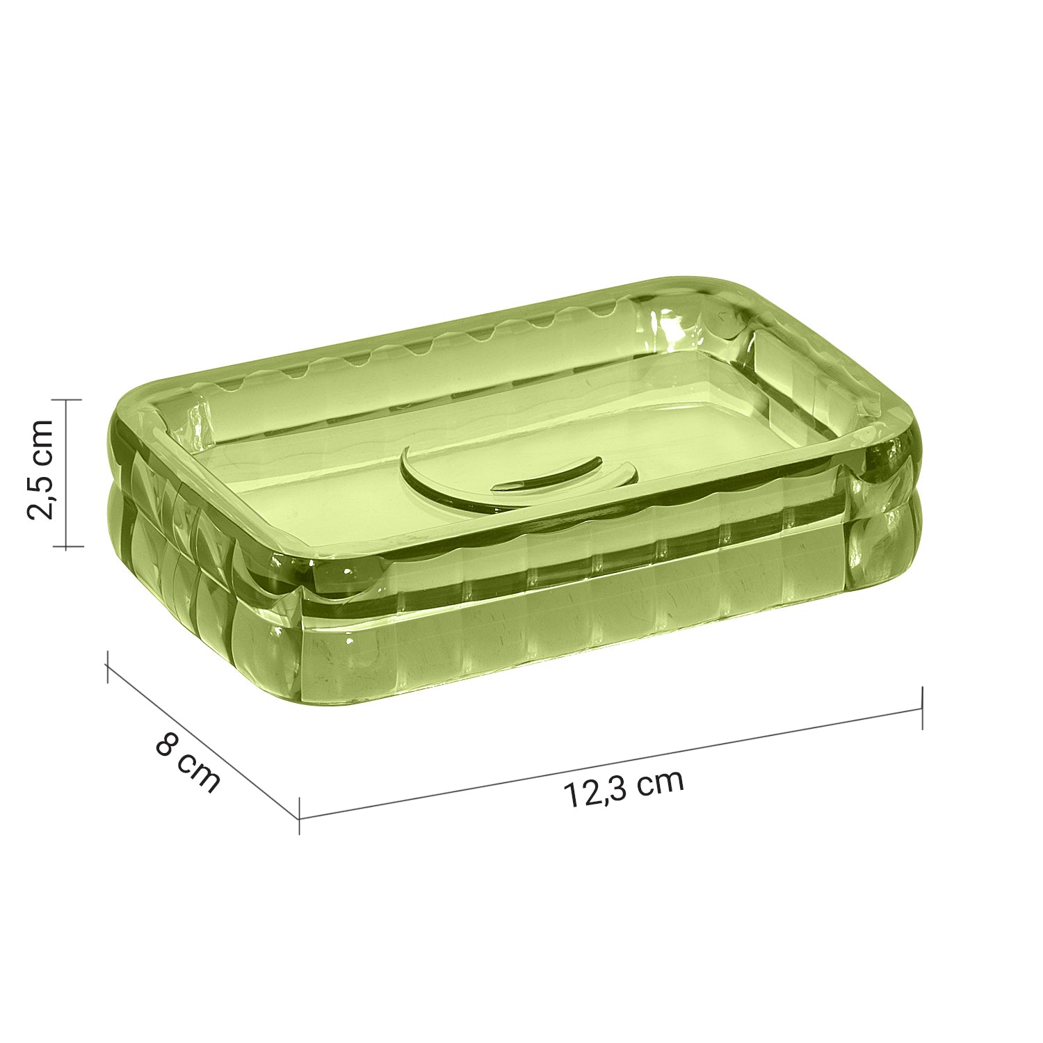 Portasapone da appoggio Gedy serie Glady - Verde Acido