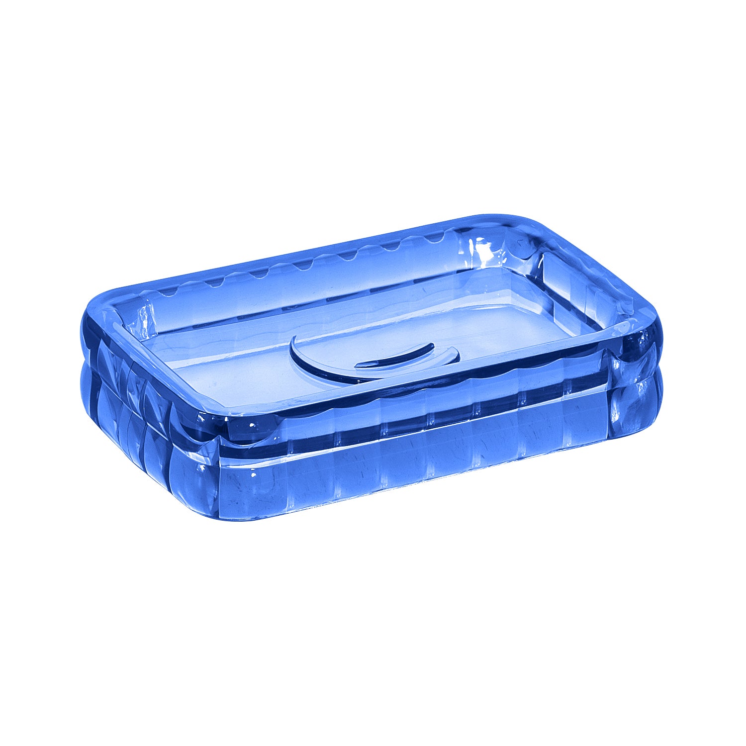 Portasapone da appoggio Gedy serie Glady - Blu