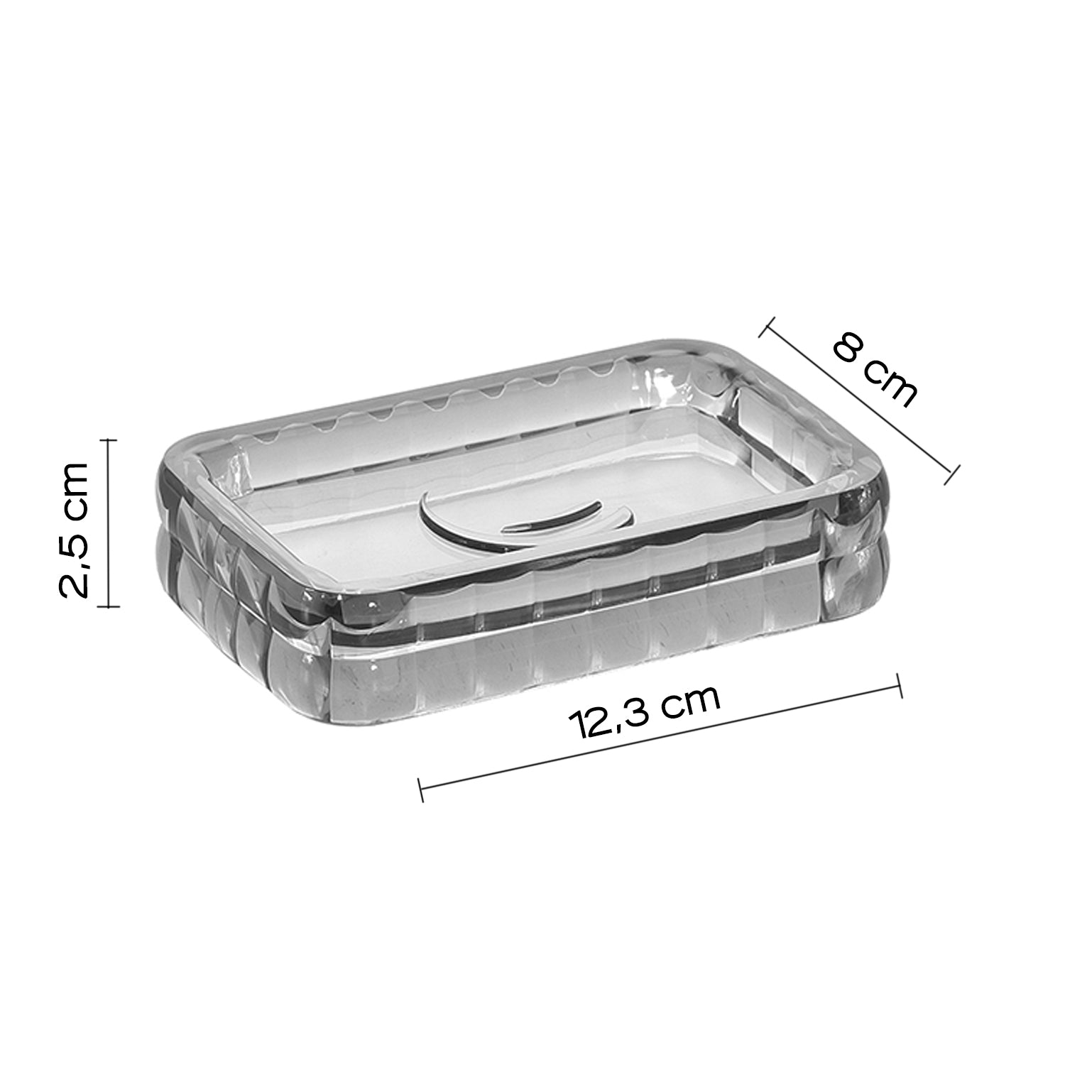 Portasapone da appoggio Gedy serie Glady - Antracite
