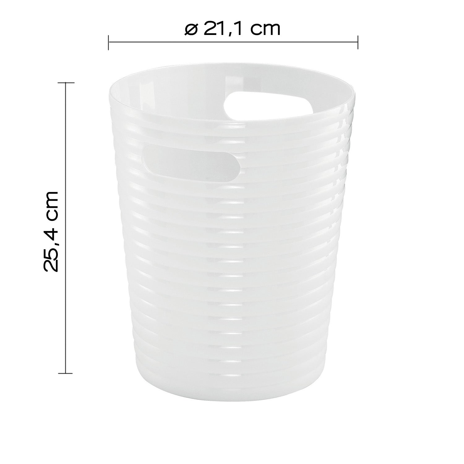 Gettacarta 6.6 lt da appoggio Gedy serie Glady - Bianco by CeramicStore | Lo specialista del tuo bagno