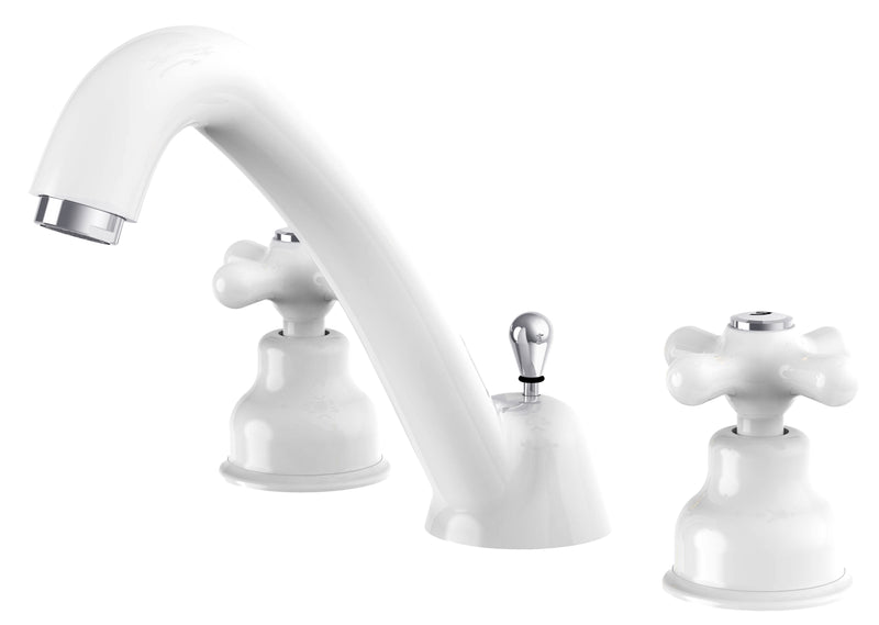 Batteria lavabo con scarico automatico Paffoni serie Iris - Cromo/Bianco by CeramicStore | Lo specialista del tuo bagno