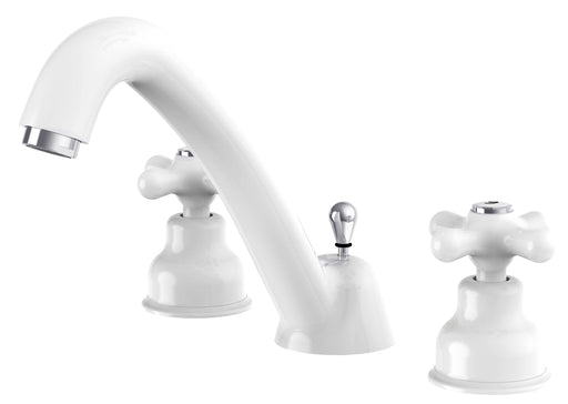 Batteria lavabo con scarico automatico Paffoni serie Iris - Cromo/Bianco by CeramicStore | Lo specialista del tuo bagno