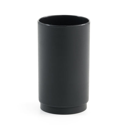Portaspazzolini in resina Gedy serie Sharon - Nero Matt