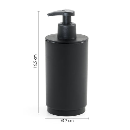 Dosasapone in resina Gedy serie Sharon - Nero Matt