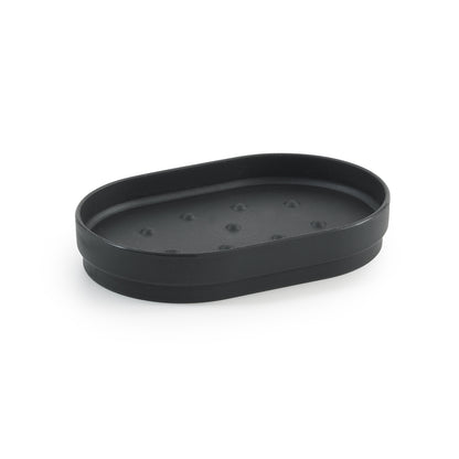 Portasapone in resina Gedy serie Sharon - Nero Matt
