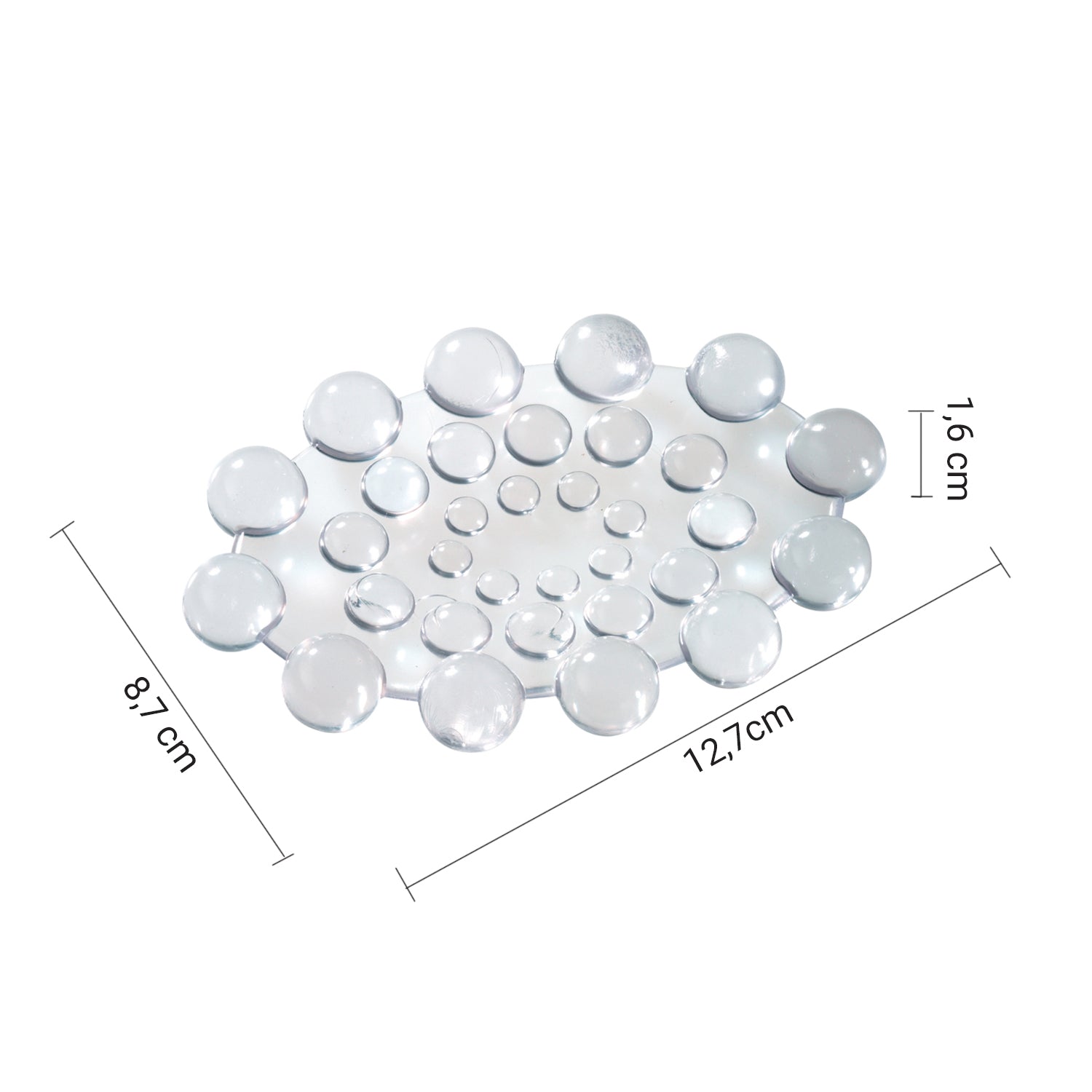 Portasapone Spot in PVC di Gedy - Trasparente