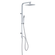 Colonna doccia regolabile da 100 cm con soffione quadrato 20x20 cm doccetta e deviatore modello STAR 01 by CeramicStore | Lo specialista del tuo bagno