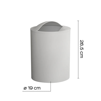 Cestino bagno da appoggio modello Eye di Gedy - Bianco by CeramicStore | Lo specialista del tuo bagno