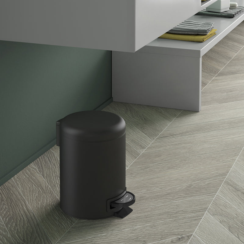 Portarifiuti 5 lt in Acciaio Inox modello Potty di Gedy - Nero Matt by CeramicStore | Lo specialista del tuo bagno