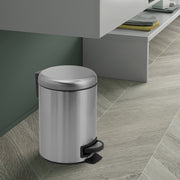 Portarifiuti 5 lt in Acciaio Inox modello Potty di Gedy - Spazzolato by CeramicStore | Lo specialista del tuo bagno