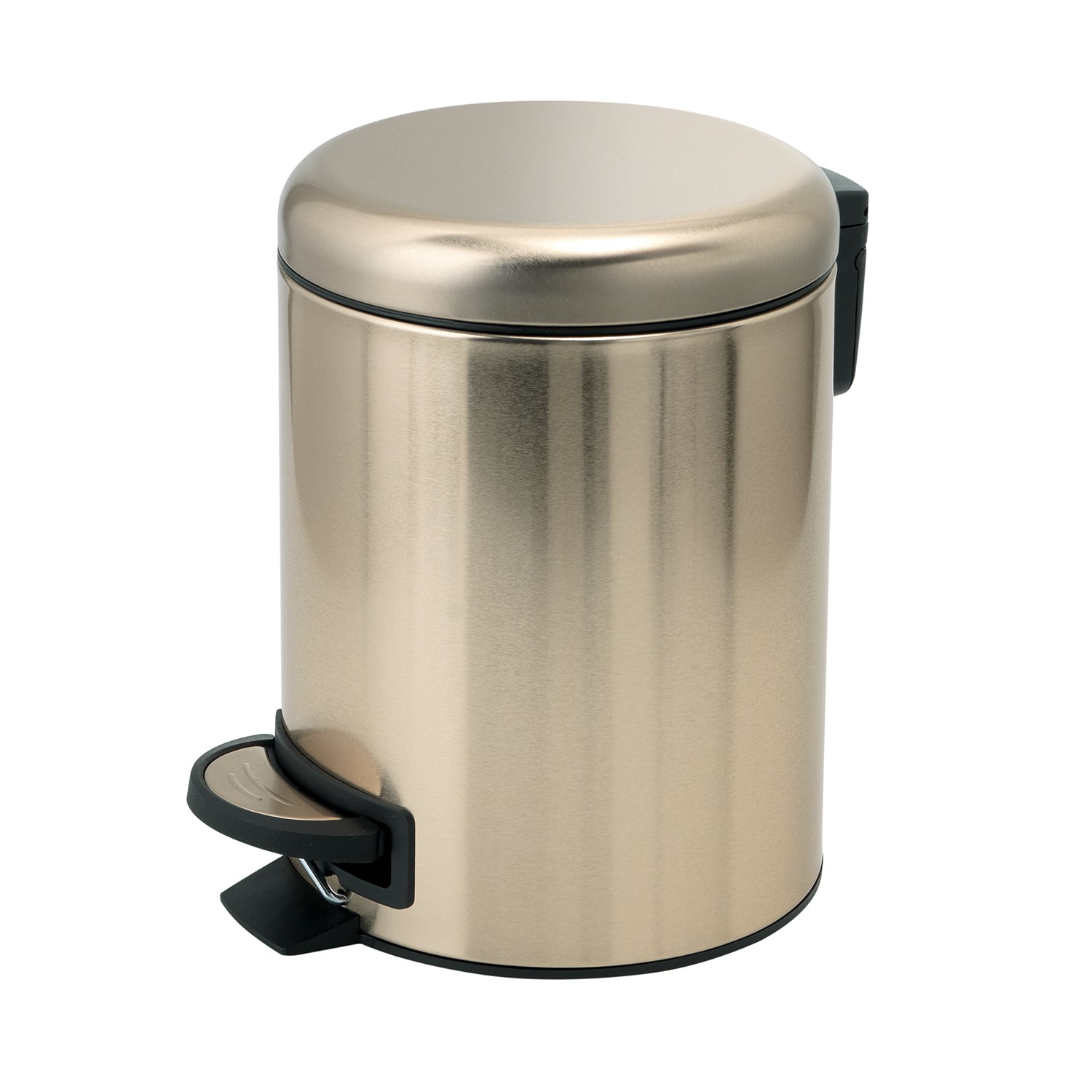 Portarifiuti 3 lt in Acciaio Inox modello Potty di Gedy - Oro Matt by CeramicStore | Lo specialista del tuo bagno