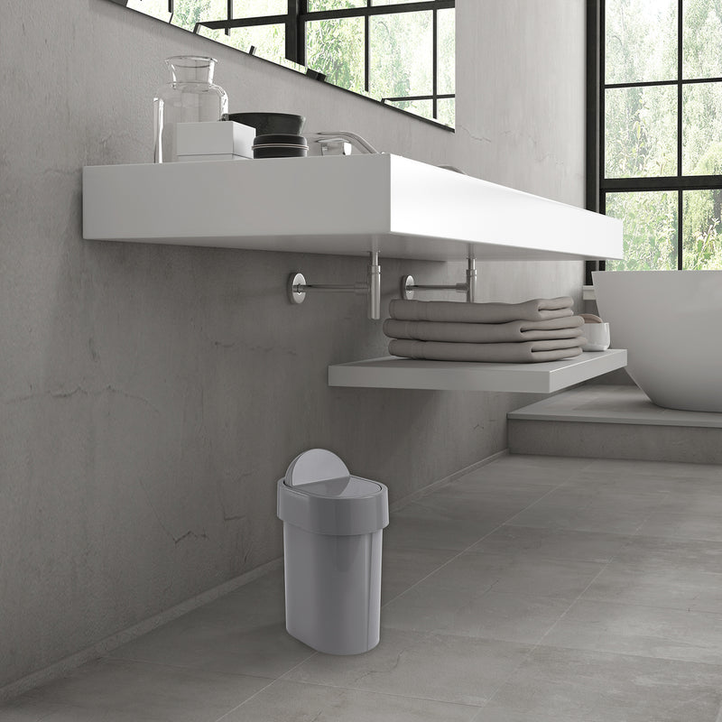 Portarifiuti da appoggio di Gedy serie Junior - Grigio by CeramicStore | Lo specialista del tuo bagno