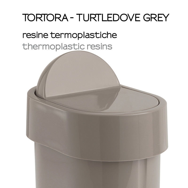 Portarifiuti da appoggio di Gedy serie Junior - Tortora by CeramicStore | Lo specialista del tuo bagno