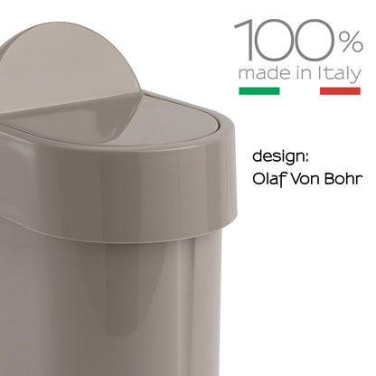 Portarifiuti da appoggio di Gedy serie Junior - Tortora by CeramicStore | Lo specialista del tuo bagno