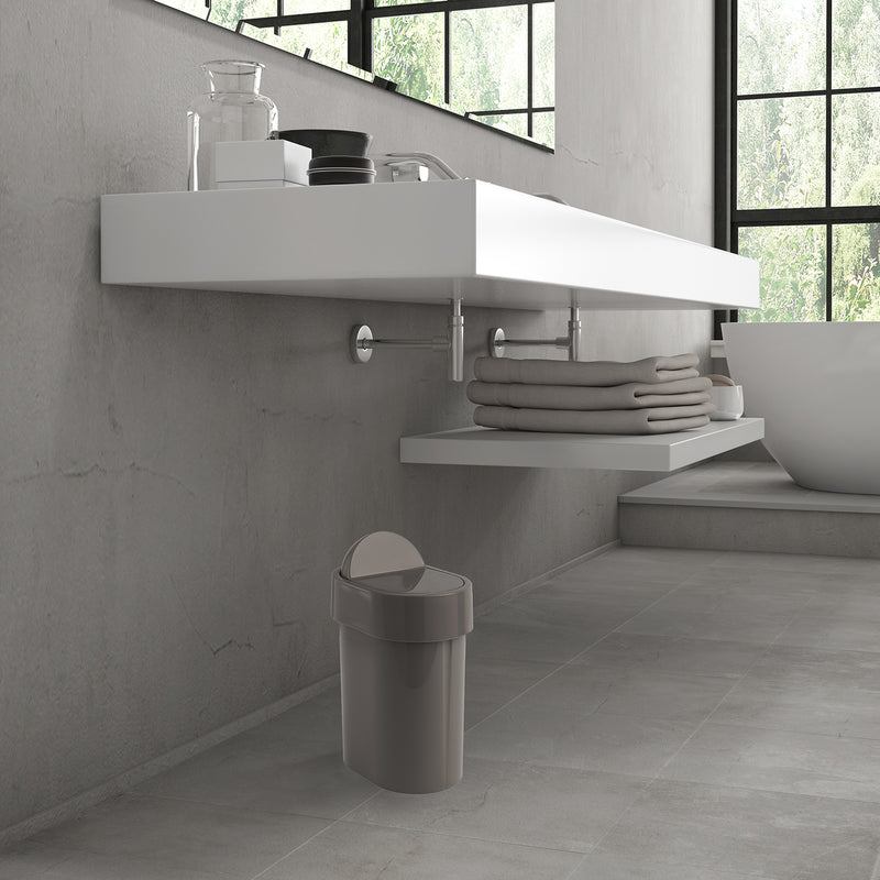 Portarifiuti da appoggio di Gedy serie Junior - Tortora by CeramicStore | Lo specialista del tuo bagno