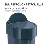 Portarifiuti da appoggio di Gedy serie Junior - Blu petrolio by CeramicStore | Lo specialista del tuo bagno