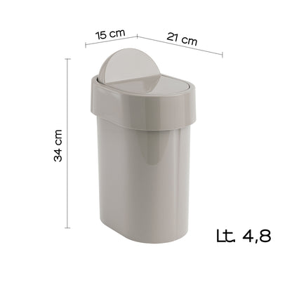 Portarifiuti da appoggio di Gedy serie Junior - Beige by CeramicStore | Lo specialista del tuo bagno