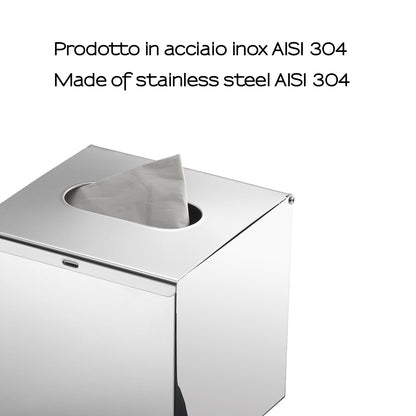 Gedy Porta Fazzoletti Da Appoggio - Cromato Lucido AISI 304 by CeramicStore | Lo specialista del tuo bagno