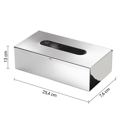 Gedy Porta Fazzoletti Rettangolare - Cromato Lucido Inox by CeramicStore | Lo specialista del tuo bagno