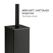 Scopino da appoggio in Acciaio Inox modello Teseo di Gedy - Nero Matt by CeramicStore | Lo specialista del tuo bagno