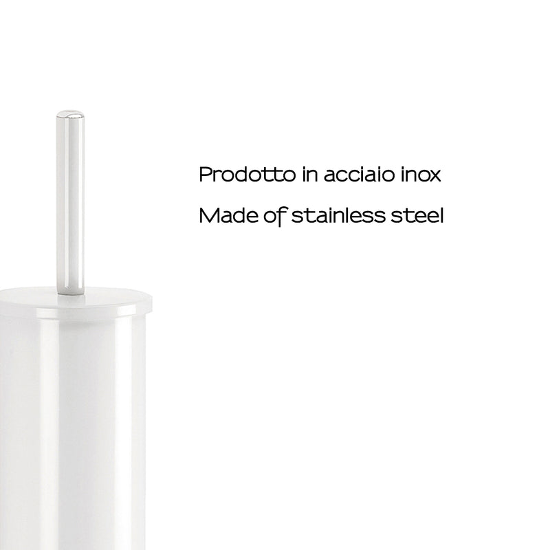Scopino da appoggio modello Flip di Gedy in Acciaio Inox - Bianco by CeramicStore | Lo specialista del tuo bagno