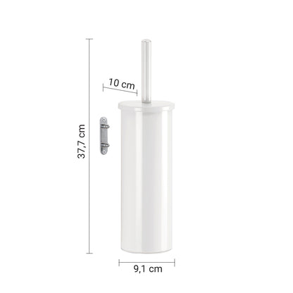 Scopino da muro modello Flip di Gedy in Acciaio Inox - Bianco by CeramicStore | Lo specialista del tuo bagno