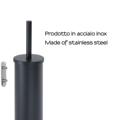 Scopino da muro modello Flip di Gedy in Acciaio Inox - Nero Matt by CeramicStore | Lo specialista del tuo bagno
