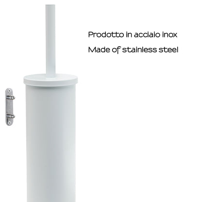 Scopino da muro modello Flip di Gedy in Acciaio Inox - Bianco Matt by CeramicStore | Lo specialista del tuo bagno