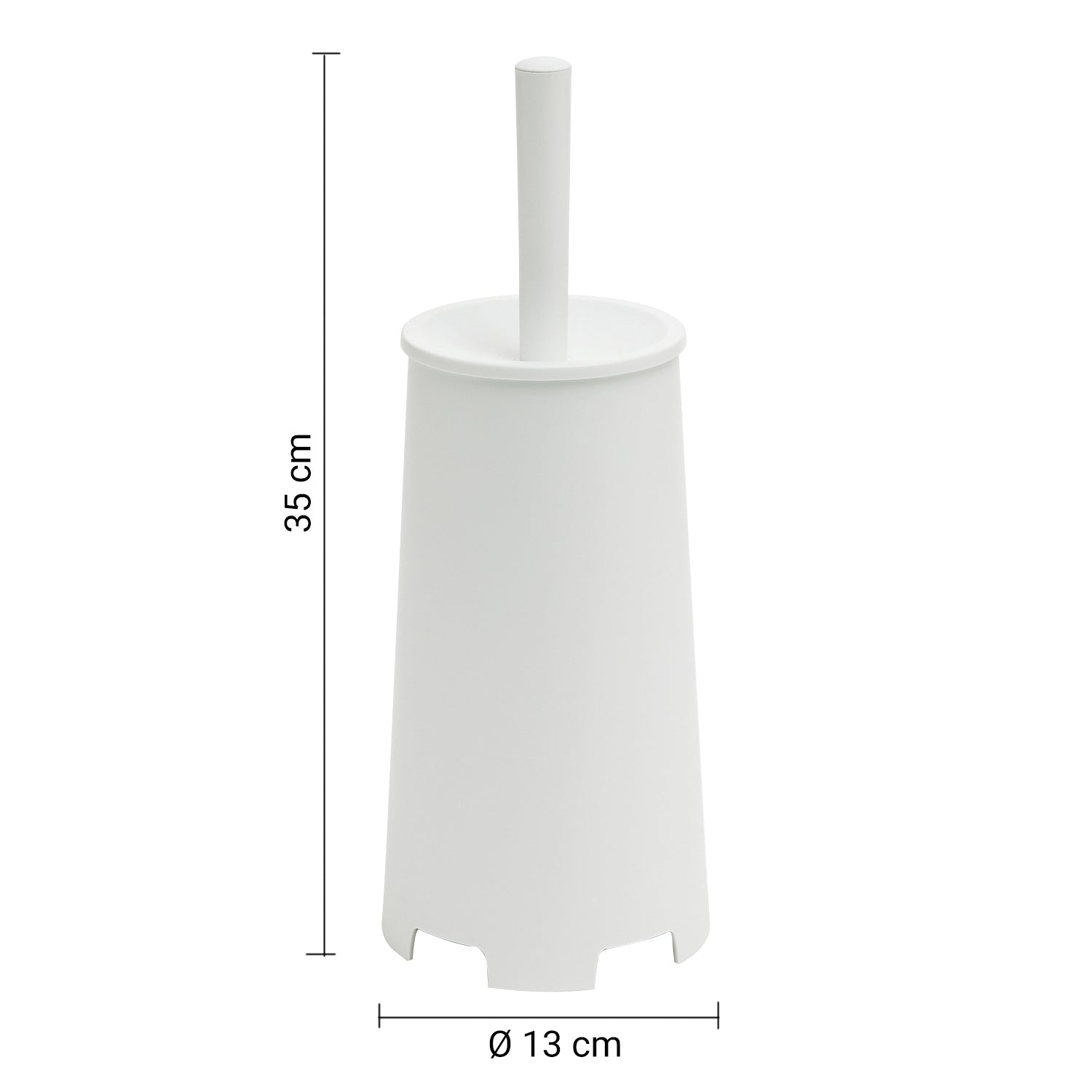 Scopino da appoggio di Gedy modello Oscar - Bianco lucido by CeramicStore | Lo specialista del tuo bagno
