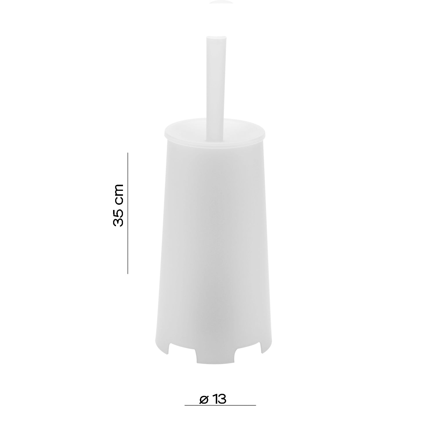 Scopino da appoggio di Gedy modello Oscar - Bianco Opalino by CeramicStore | Lo specialista del tuo bagno