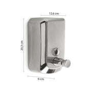 Dispenser sapone da parete da 1000 ml in acciaio inox di Gedy modello Epos - Lucido by CeramicStore | Lo specialista del tuo bagno