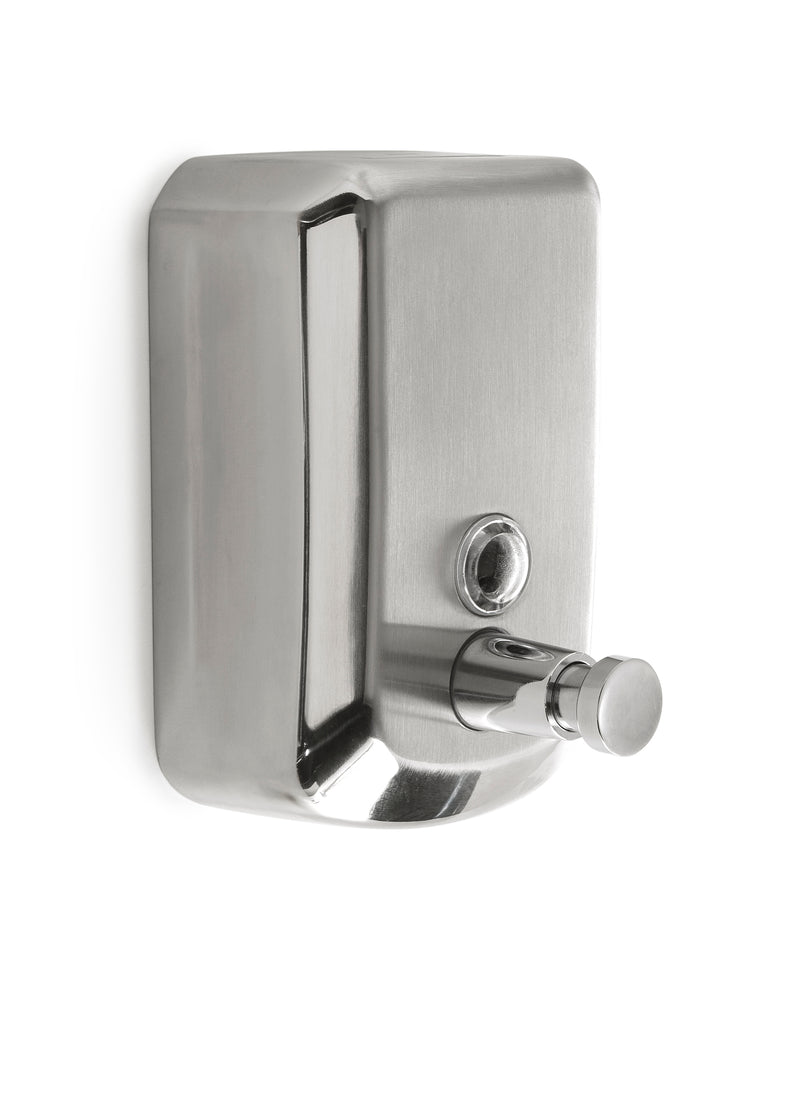 Dispenser sapone da parete da 1000 ml in acciaio inox di Gedy modello Epos - Lucido by CeramicStore | Lo specialista del tuo bagno