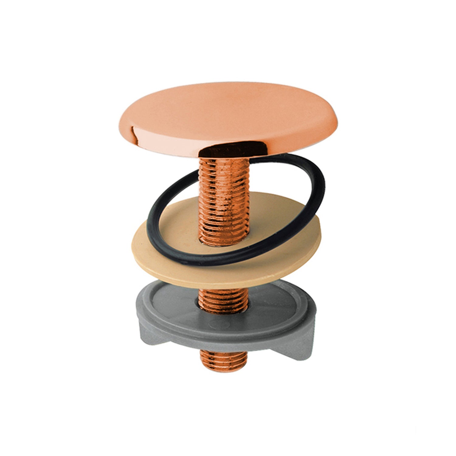 Tappo copriforo in ottone RubiFlux Ã˜49 mm - Rame