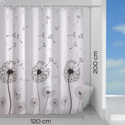 Tenda doccia in tessuto 120x200 cm modello Desiderio di Gedy - Bianco/Nero by CeramicStore | Lo specialista del tuo bagno