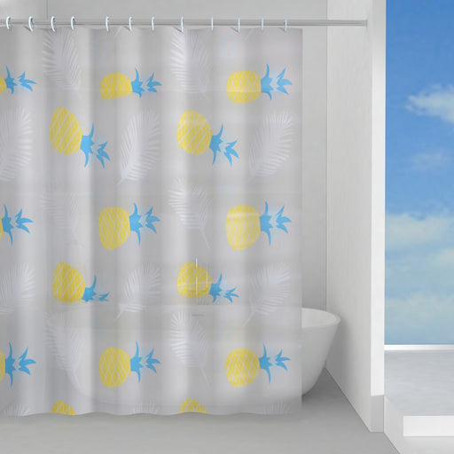 Tenda doccia in Peva 180x200 cm modello Tropical di Gedy - Azzurro e Giallo by CeramicStore | Lo specialista del tuo bagno
