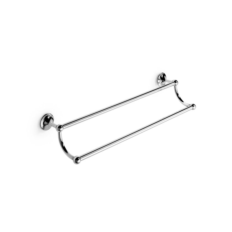 Porta asciugamani doppio serie Venezia di Lineabeta cm 66 in ottone cromato by CeramicStore | Lo specialista del tuo bagno