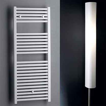 Termoarredo scaldasalviette in acciaio verniciato bianco 1230x500 interasse 450 Lazzarini Roma 605 Watt by CeramicStore | Lo specialista del tuo bagno
