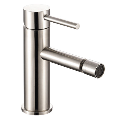 Composizione di miscelatori per lavabo alto, bidet e doccia a una via serie TriaSix in acciaio 316 spazzolato by CeramicStore | Lo specialista del tuo bagno