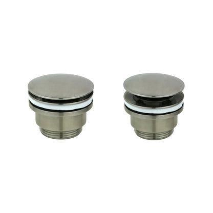 Composizione di miscelatori per lavabo incasso, bidet e vasca serie TriaSix in acciaio 316 spazzolato by CeramicStore | Lo specialista del tuo bagno