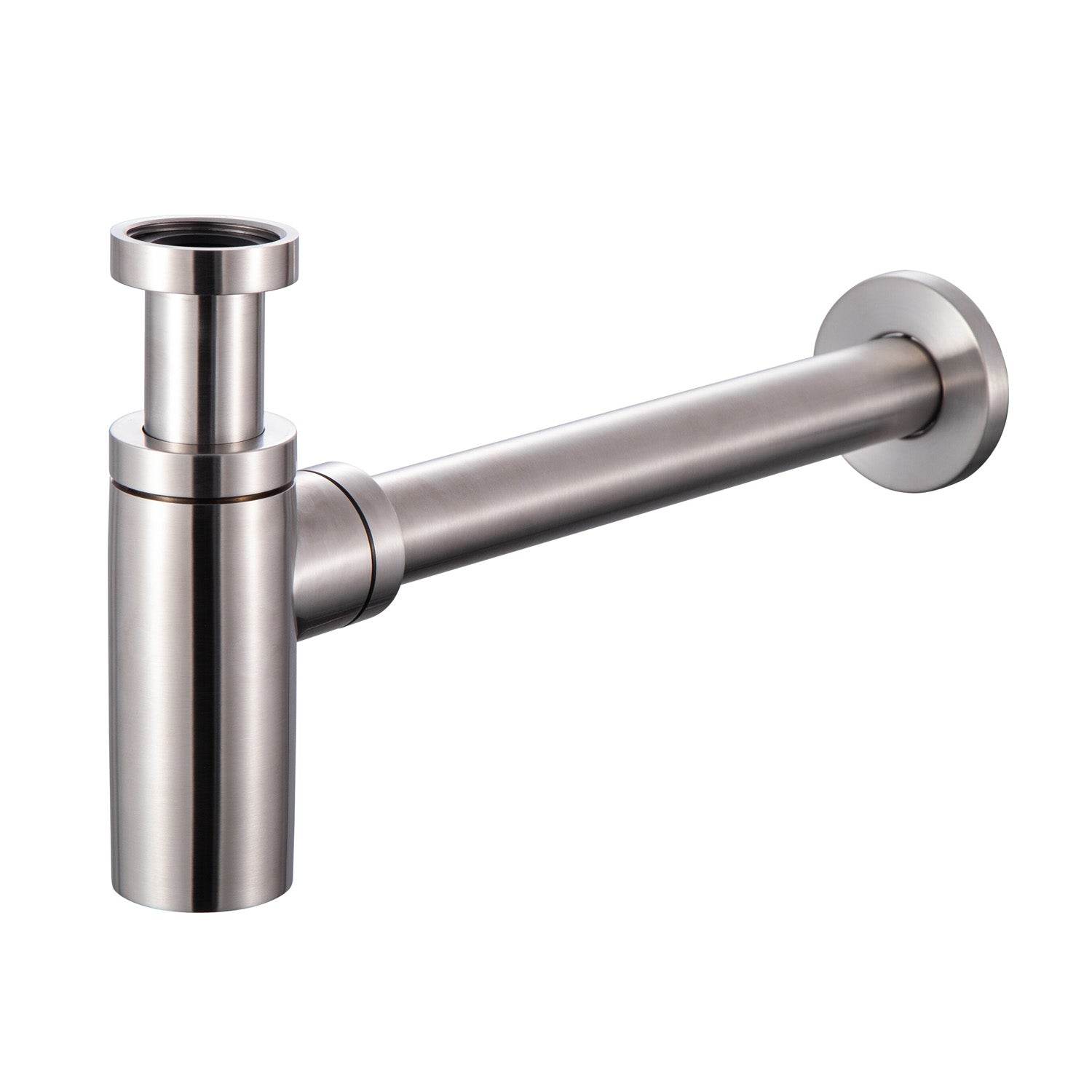 Sifone minimale tondo serie TriaSix in acciaio 316 spazzolato by CeramicStore | Lo specialista del tuo bagno