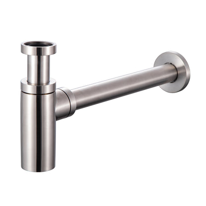 Sifone minimale tondo serie TriaSix in acciaio 316 spazzolato by CeramicStore | Lo specialista del tuo bagno