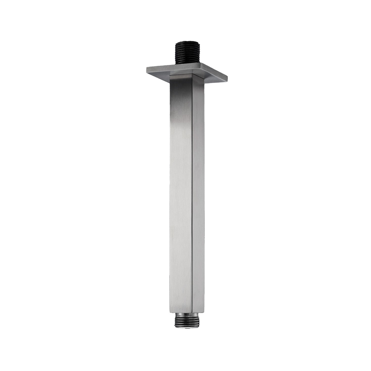 Braccio doccia quadro a soffitto 20cm serie TriaSix in acciaio 316 spazzolato by CeramicStore | Lo specialista del tuo bagno