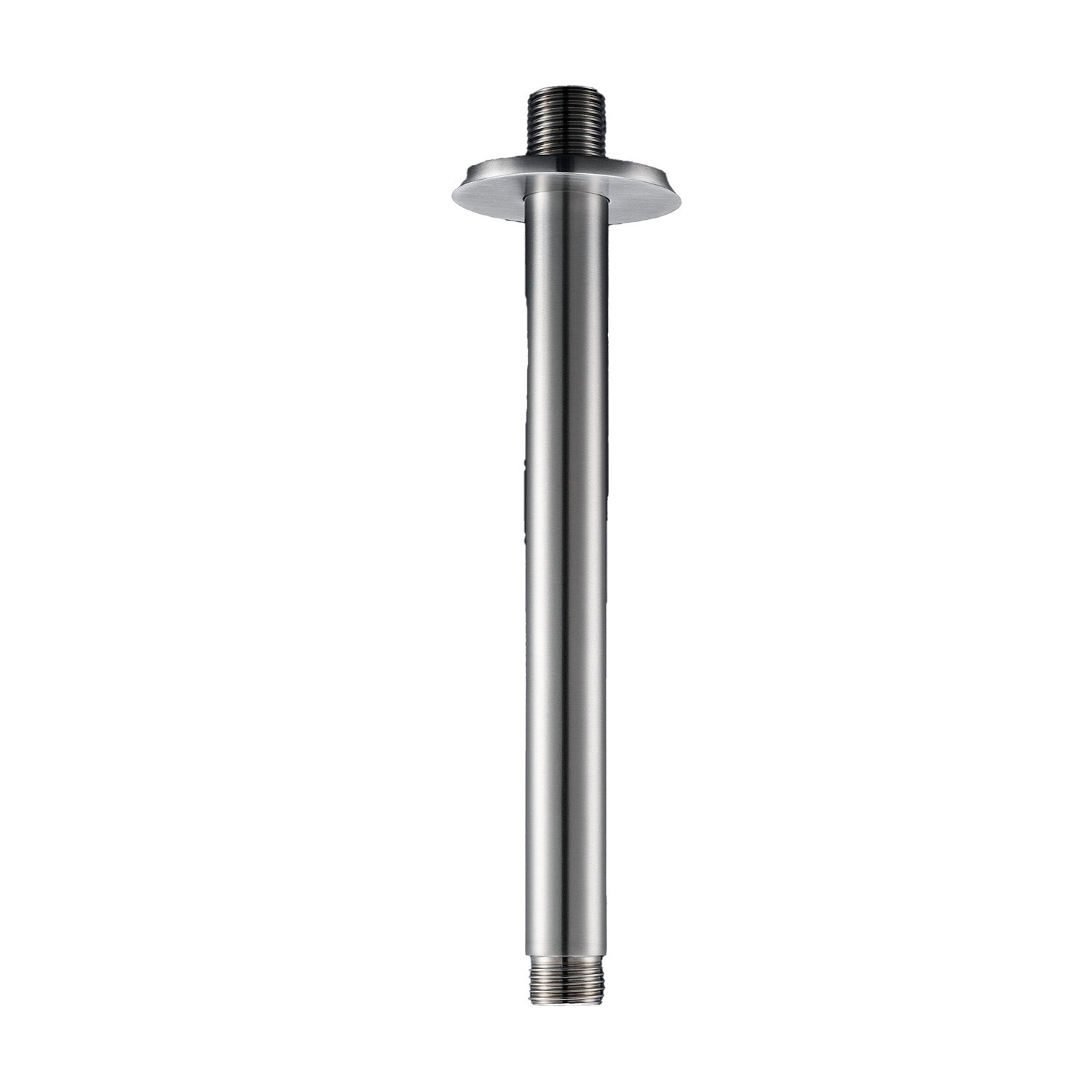Braccio doccia tondo a soffitto 20 cm serie TriaSix in acciaio 316 spazzolato by CeramicStore | Lo specialista del tuo bagno