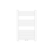 Termoarredo idraulico modello Bolzano 803x600 dritto con attacchi centrali 50 mm - Bianco by CeramicStore | Lo specialista del tuo bagno